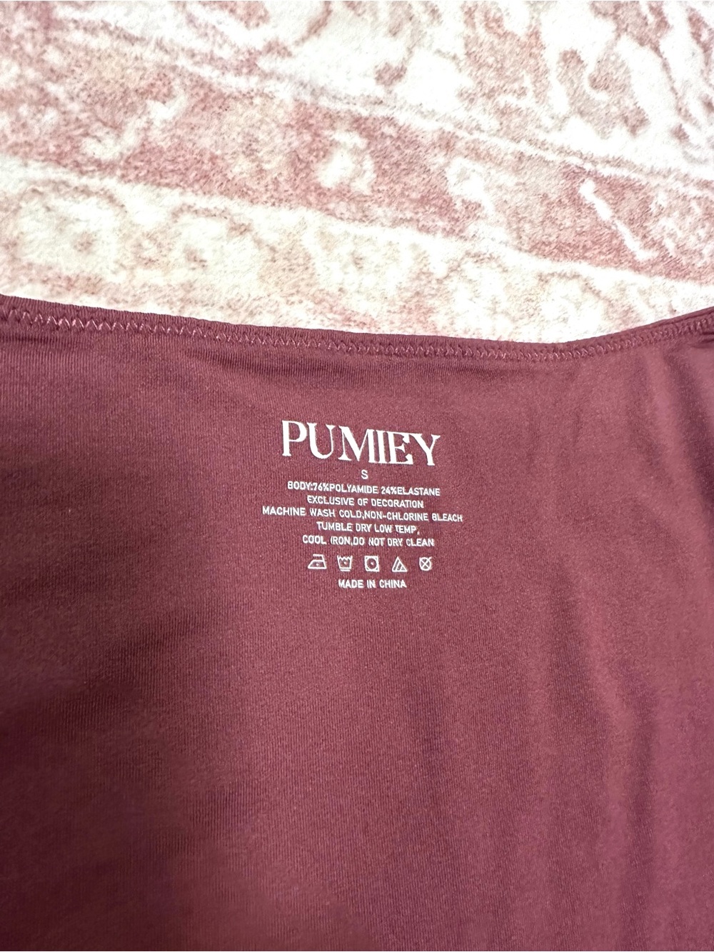 PUMIEY 🪷 Dusty Rose Scoop Neck Bodysuit - Picture 4 of 10